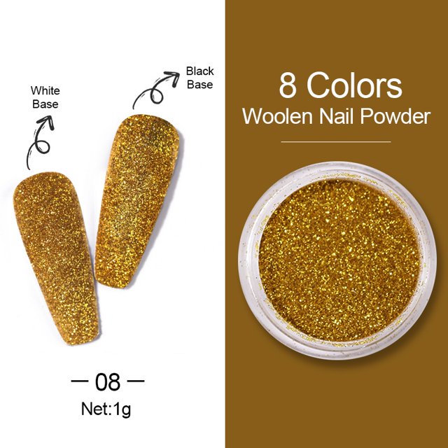 1 Caja De Uñas Aurora Espejo En Polvo Brillo Color Metálico Pigmento Para Arte Gel UV Pulido Oro Rosa Plata Colores