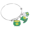 thumbnail image 3 of Pulsera del Día de San Patricio, pulsera irlandesa, pulsera decorativa, pulsera con dijes, pulsera para mujer, 3 of 5