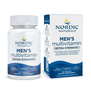 Nordic Naturals Men’s Multivitamin Extra Strength, Unflavored - 60 Tablets