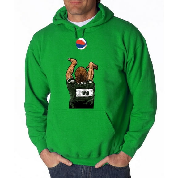 GREEN Celtics Larry Legend Larry Bird 3 Point Contest Hooded Sweatshirt YOUTH SMALL