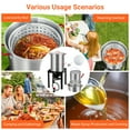 thumbnail image 2 of Turkey Deep Fryer Set – 50K BTU Outdoor Propane – 30QT Aluminum Fryer + 10QT Kit – Igniter, Thermometer & Injector – Seafood Boiler & Baskets – Black + Aluminum, 2 of 6