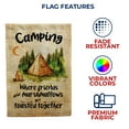 thumbnail image 4 of America Forever Camping Garden Flag Campfire Toasts Marshmallows Double Sided Summer Camping Flags for Campers Seasonal Yard Outdoor Decorative Flag - 12.5 x 18 Inch, 4 of 4