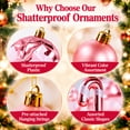 thumbnail image 2 of Velmasee 30PCS Shatterproof Christmas Tree Ornaments Set - Assorted Shapes Hanging Christmas Ball Ornaments Baubles Set with Strings for Holiday Xmas Tree Home Party Decor, 2 of 7