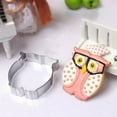 thumbnail image 3 of Owl Shape Cake Mold Stainless Steel Owl Shape Baking Mold DIY Owl Shape Baking Mold Cartoon Biscuit Cookie Cutter Cartoon Fondant Decorating Tool, 3 of 3