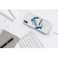 thumbnail image 5 of DistinctInk Clear Shockproof Hybrid Case for iPhone X / XS (5.8" Screen) - TPU Bumper, Acrylic Back, Tempered Glass Screen Protector - Kentucky Football - Blue, Black, 5 of 9
