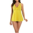 thumbnail image 1 of EGNMCR Bikini Set Women's Split Body Camisole Conservative Printing Bikinis Sets, 1 of 3