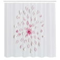 thumbnail image 3 of Ambesonne Almond Blossom Shower Curtain, Sakura with Petals, 69"Wx75"L, Pink Pale Pink, 3 of 3