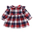 thumbnail image 2 of StylesILove Infant Baby Girls Peter Pan Crolla Plaid Cotton Dress Holiday Outfit (80/6-12 Months), 2 of 3