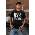 thumbnail image 3 of Best Dad Ever Cool Fathers Day Gift Men's Big & Tall Crewneck Graphic Tee Brisco Brands 2X, 3 of 5
