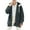 Navy, variant on Sherpa Jacket Women Sevevn Winter Coats For Women Fleece Jacket Hooded Patchwork Cardigan Coat Outerwear With Pocket