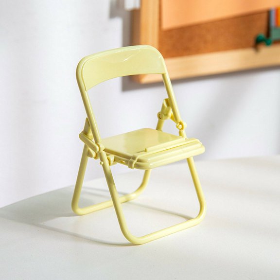 TOPRenddon Mini Chair Phone Stand Holder – Universal 4-8” Smartphone Dock for Desk, Office, Bedside, or Travel with Anti-Slip Base