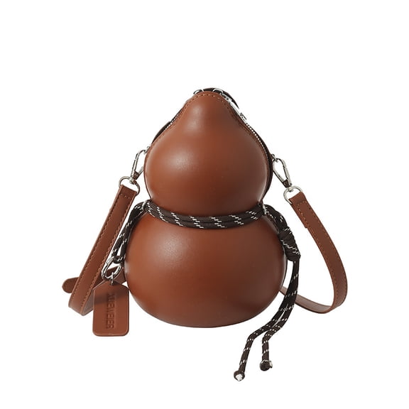 Women’s Vintage Calabash Shoulder Bag – Faux Leather Crossbody Purse with Adjustable Strap for Everyday Casual, Travel & Work(RL Brown 1 PC)
