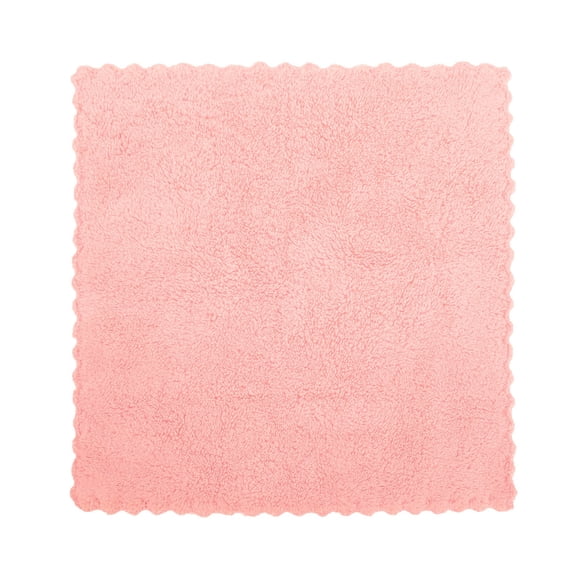 Microfiber Face Cloth Hand Towel for Bathroom, Lightweight Washcloth Face Towel Small Bath Towel, Soft Absorbent Quick Dry Microfiber Hair Drying Towel for Home Outdoor Travel, 1Pc(Pink,9.8x9.8")
