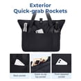 thumbnail image 4 of Bolsa BAGSMART para mujer plegable con cremallera, 20 litros, color café, 4 of 7