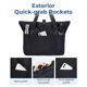 thumbnail image 4 of Bolsa BAGSMART para mujer plegable con cremallera de 20 litros (verde militar), 4 of 7