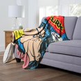 thumbnail image 2 of - Superman Silk Touch Throw Blanket, 50" X 60", My Kryptonite, 2 of 5
