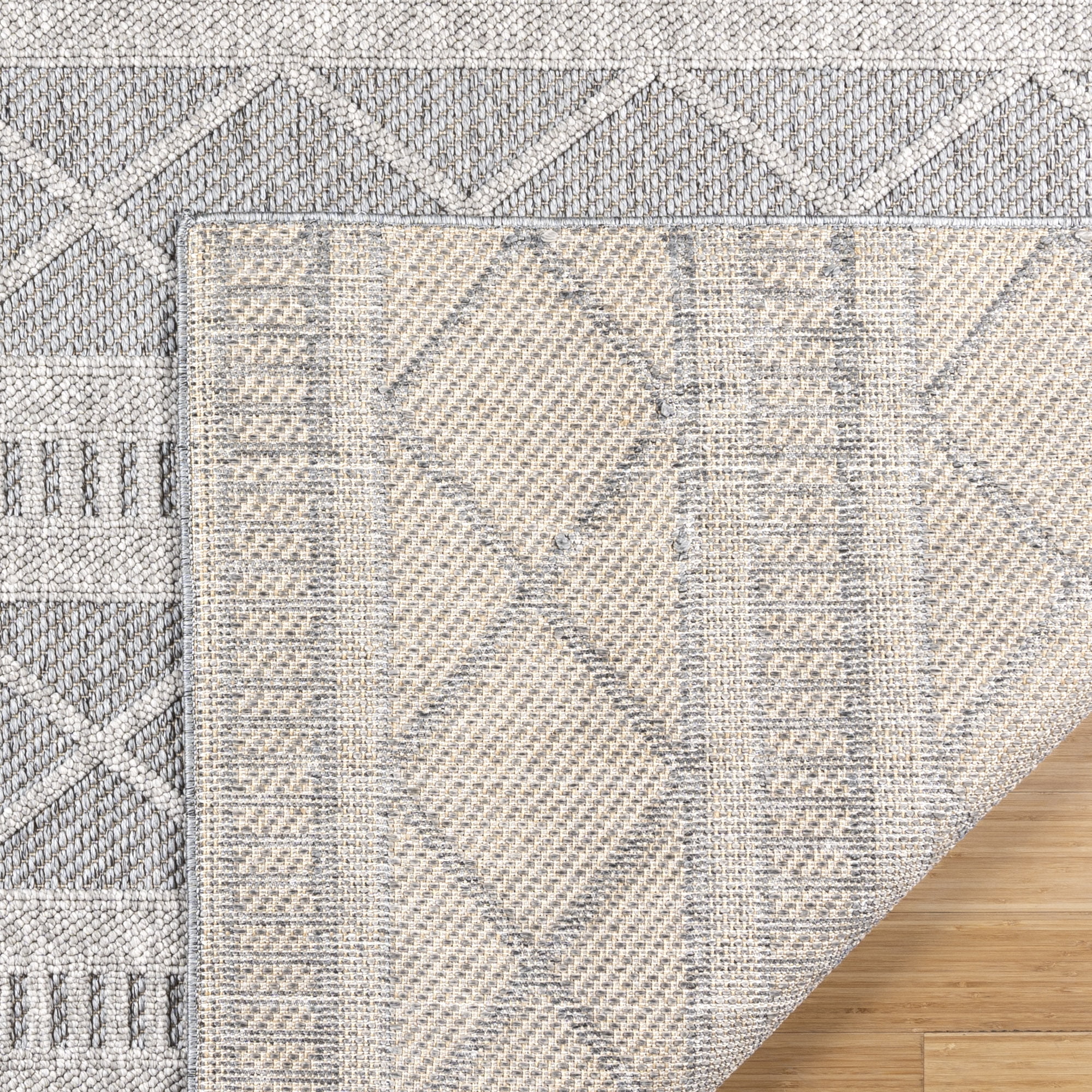 Gertmenian Malini Brindi Bohemian Ikat Gray Area Rug, 8x10