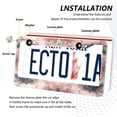 thumbnail image 3 of Aluminum License Plate Frame 2 Pack Car Exterior Accessory Car Tag Holder for Front Rear Plates Cars Decor Soft Pink Tie-dye Pattern, 3 of 7