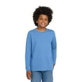 thumbnail image 2 of Gildan Youth Heavy Cotton Long Sleeve T-Shirt, Soft Cotton T Shirt Youth, Carolina Blue, L, 2 of 5