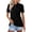 Black #40, variant on Womens Collared Polo Shirts Cotton Wicking Casual Lapel Tops Lightweight Short Sleeve Solid Color Dressy Summer Button Down Shirt Fluorescent Green 2XL