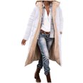 thumbnail image 1 of Veste Réversible, Manteau Long d'Hiver pour Femmes, Matelassé, Poches Zippées, Chaud, Élégant, Polyvalent, 1 of 8