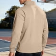 thumbnail image 5 of Men's Quarter Zip Sweater Textured Knit Business Casual Pullover, 5 of 5