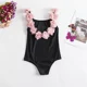 thumbnail image 4 of Traje de baño de una pieza para niñas de 1 a 5 años, traje de baño con estampado de flores y leopardo, traje de baño para niños, Bikini de verano 2024, 4 of 5