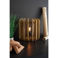 thumbnail image 3 of Kalalou Carved Wooden Table Lamp With of White Barrel Shade, 3 of 4