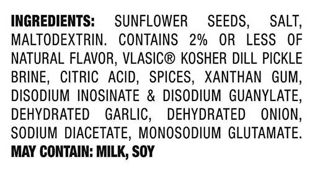 BIGS Vlasic Dill Pickle Sunflower Seeds, 5.35-Ounce Bags (Pack of 12)