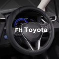 thumbnail image 1 of West Llama Funda personalizada para volante de coche para Toyota Tacoma 4Runner Tundra Sequoia 15.5-16 pulgadas (negro-tamaño grande), 1 of 1