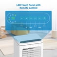 thumbnail image 3 of 10,000 BTUs Portable Air Conditioner, Air Conditioners Cool Up to 550 Sq.Ft, 3 in-1 Dehumidifier, Fan, Cool, Portable AC with Remote Control/LED Display/Installation Kits/Sleep Mode, 3 of 8