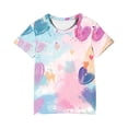 thumbnail image 4 of CINVREST Cotton Tshirts for Boys and Girls 3-10 Years Casual Summer Tie Dye Short Sleeve Tee Shirt Loose Tops (150, Multicolor A), 4 of 4