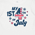 thumbnail image 4 of Inktastic My 1st 4th of July with Striped Stars Boys or Girls Baby T-Shirt, 4 of 5