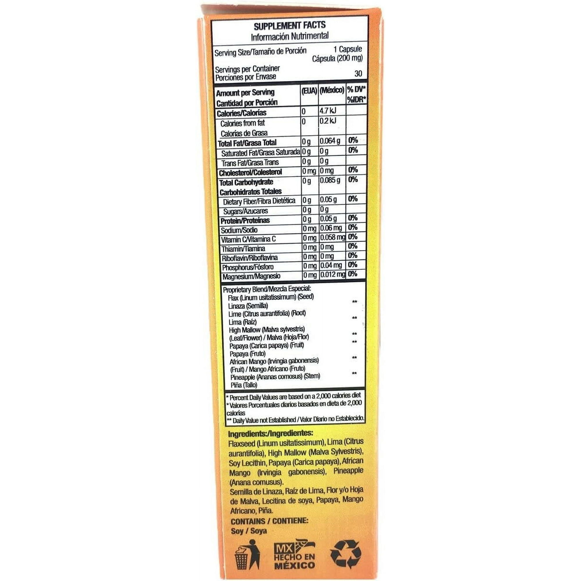 Sukunai Kiros Max Dietary Supplement – Flaxseed, Soy Lecithin & Omega-3 – Weight Management Support – 2 Pack (30 Capsules Each)