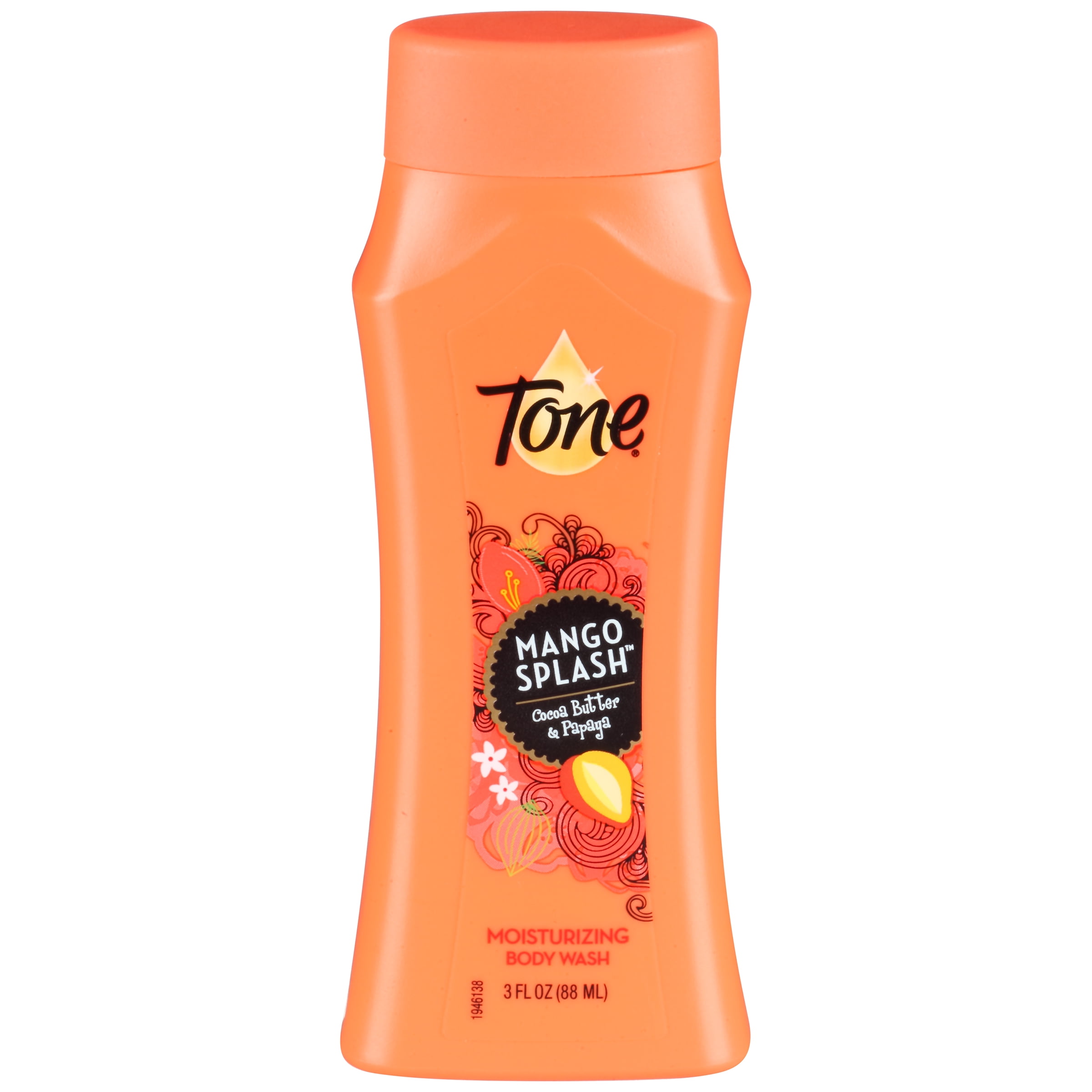 Tone Body Wash, Mango Splash, 3 Ounce Trial & Travel Size