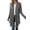 Dark Gray, variant on Women's Plus Cardigans Fall Spring Winter Long Sleeve Open Front Draped Irregular Hem Solid Color Casual Lightweight Basic Regular Fit Outerwear Coat S-3X