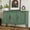 Green, variant on May in Color Storage Cabinet with 3 Doors, Mid-Century Sideboard Cabinet with Adjustable Shelves, Wood Buffet Cabinet with Turned Legs, Accent Cabinet for Entryway, Living Room, Dining Room, Green