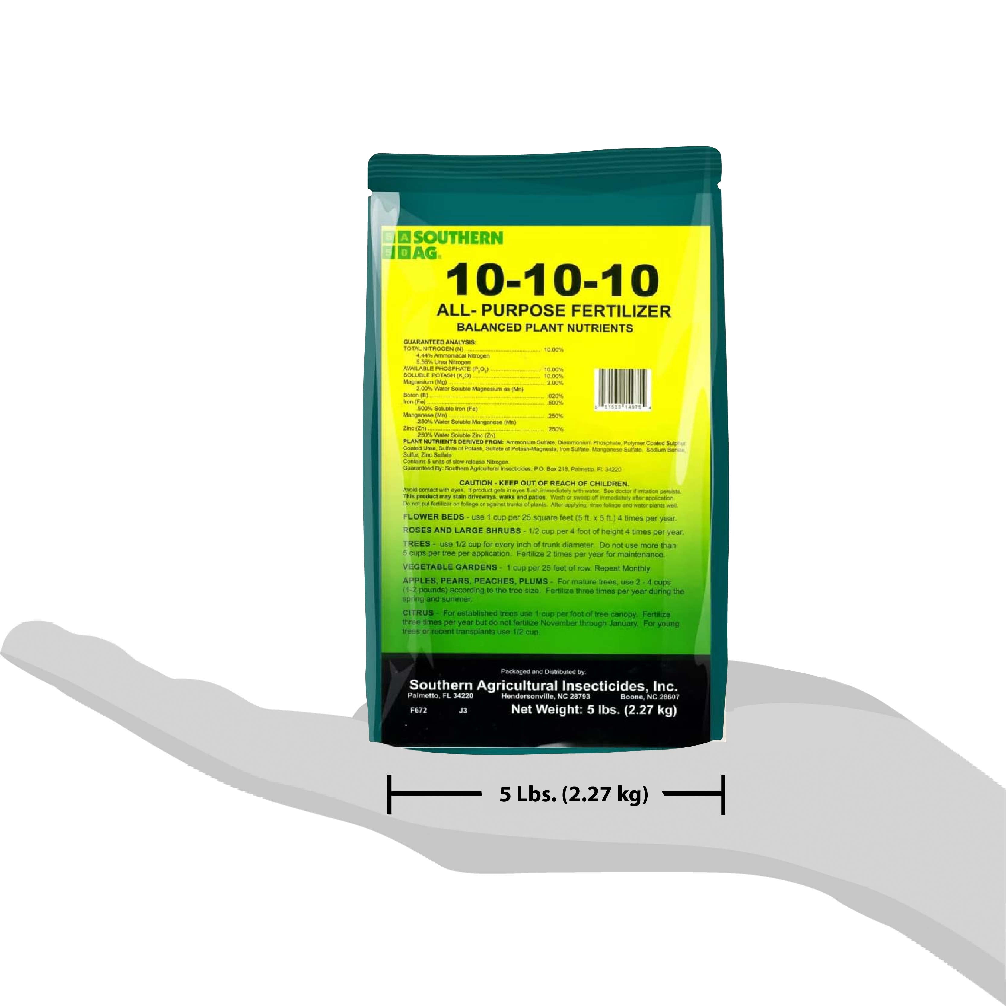 All Purpose Fertilizer 10 10 10, Southern Ag, 5lbs Available with Centaurus AZ Gloves