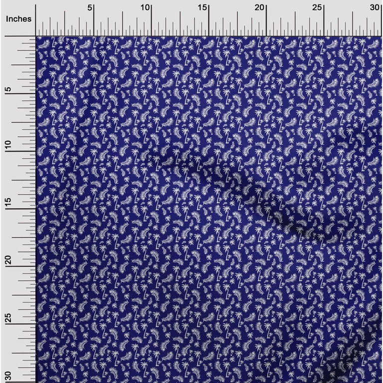 oneOone Cotton Flex Indigo Blue Fabric Beach Dress Material Fabric Print  Fabric By The Yard 40 Inch Wide - Walmart.com