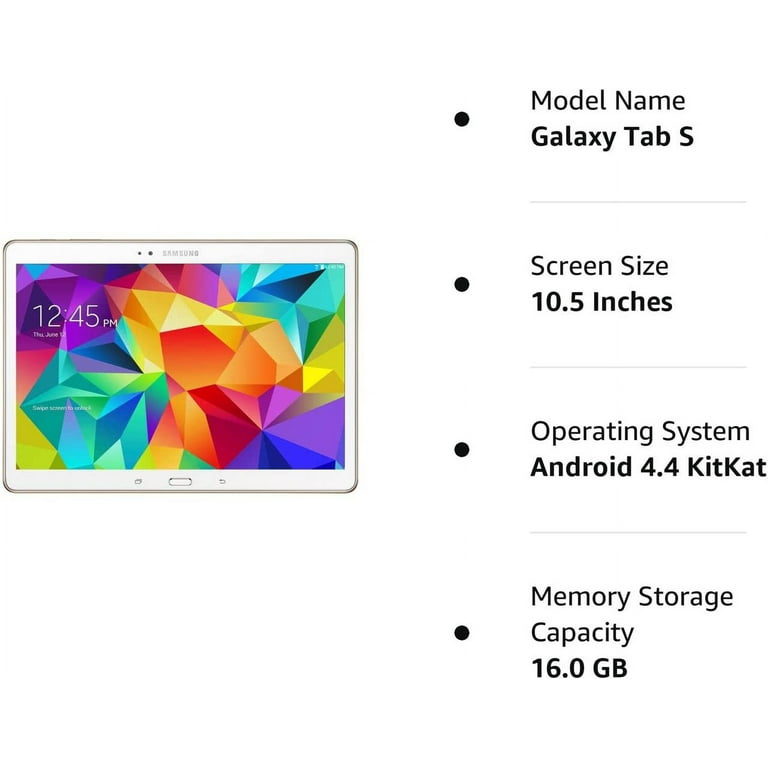 Samsung Galaxy Tab S 10.5in 16gb SSD Wifi  