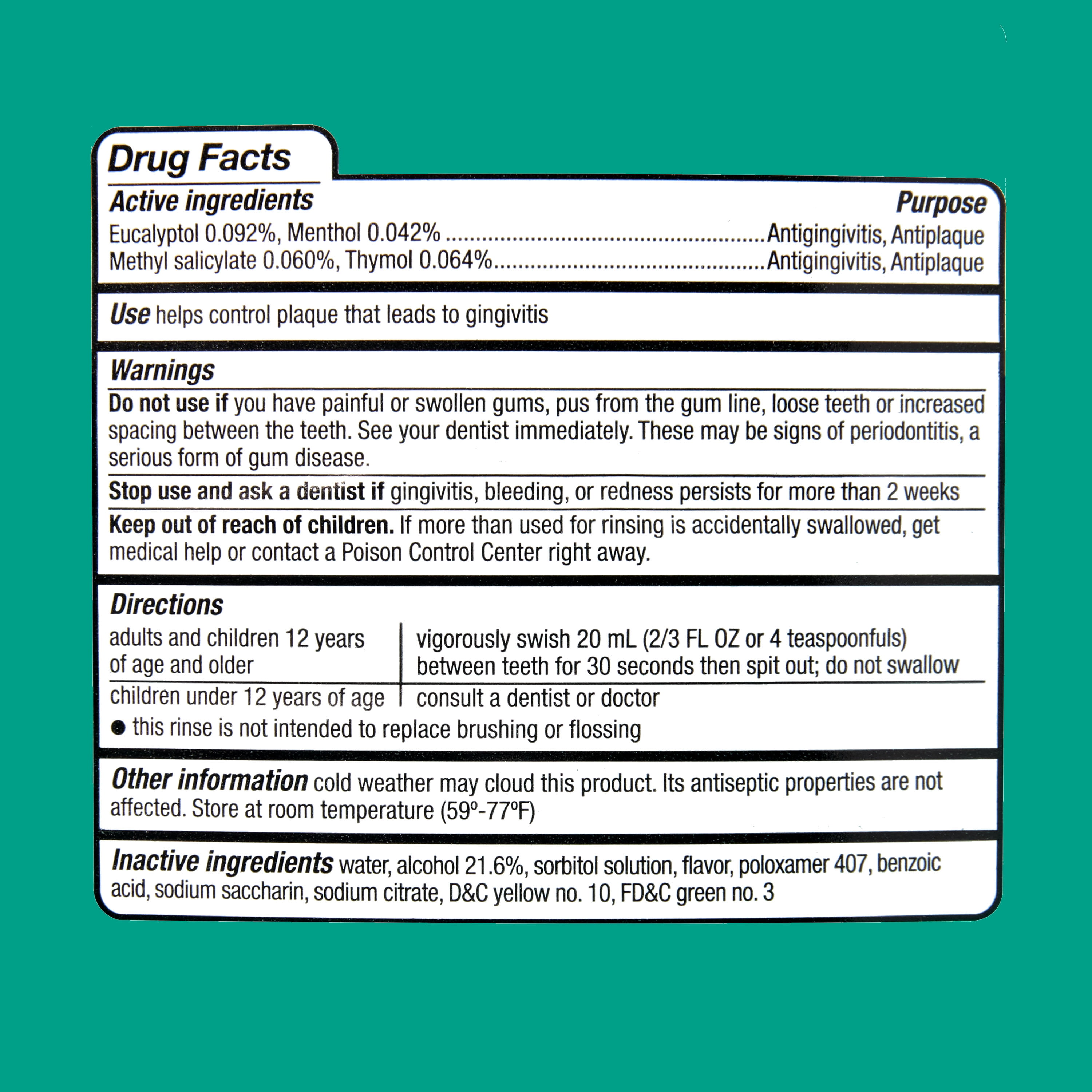 Equate Spring Mint Antiseptic Mouthrinse, 50.7 fl oz