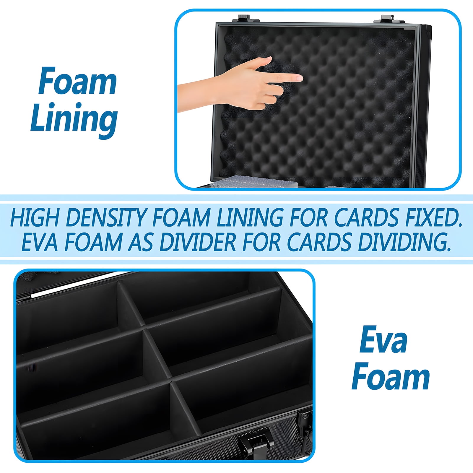 KiddiTouch Football Card Case, Card Storage Box for 3