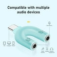 thumbnail image 5 of Portable 3.5mm Headsets Adapter Sensitivity Type C to 3.5mm Headphones Y Splitter Supports Double Earphone Connection, 5 of 8
