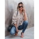 thumbnail image 4 of Chaqueta Corta de Larga con Botones para Mujer, con Dobladillo Sin Rematar y Bolsillos, para Invierno y Otoño Caqui XL, 4 of 10