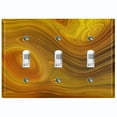 thumbnail image 1 of Metal Light Switch Plate Cover Image of Marble Brown Green Swirl MAR086, 1 of 13