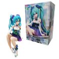 thumbnail image 1 of Muñecas modelo Kawaii Anime Girl sentada Hatsune ata ku figura de acción NrelyStopper flores gradiente teléfonos Glory novedad 14cm, 1 of 5
