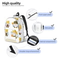thumbnail image 3 of Easygdp Gnomes Honey Bee Mochila de Lona Resistente para Laptop, Compatible con Laptops de 15 a 17 pulgadas, Ideal para Escuela, Trabajo y Viajes-Small, 3 of 5