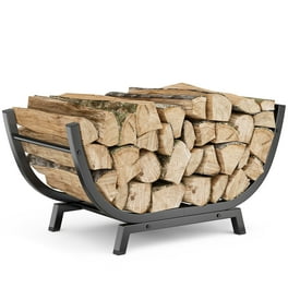 Roughneck 8ft. Firewood Rack with Cover 2200 Lb. Capacity Steel Construction Model 73202208 Walmart