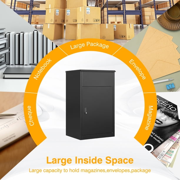 STANI, Metal Package Delivery Boxes, Coded Lock, Outdoor Security