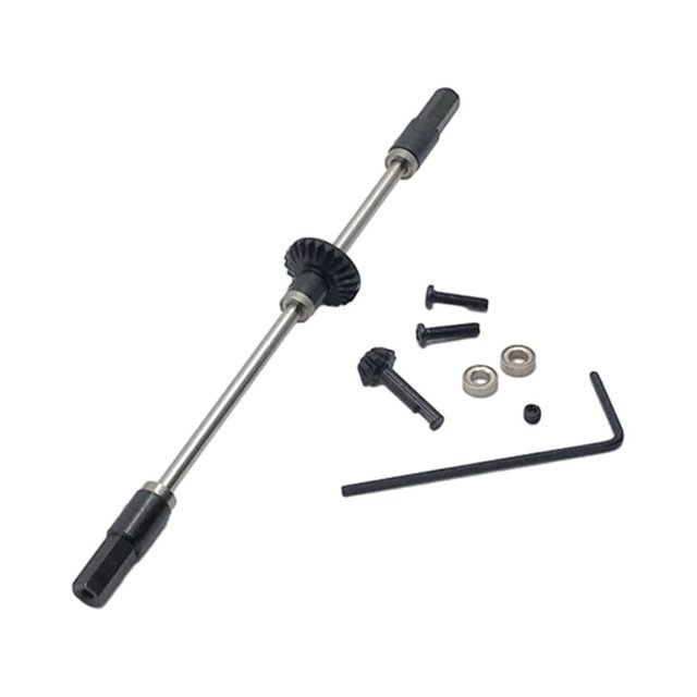 VONKY Upgrade Metal Rear Bridge Drive Shaft For WPL 1/16 C14 B14 B24 B-24 Metal Front Rear Axle Gear Accessories Metal Rear